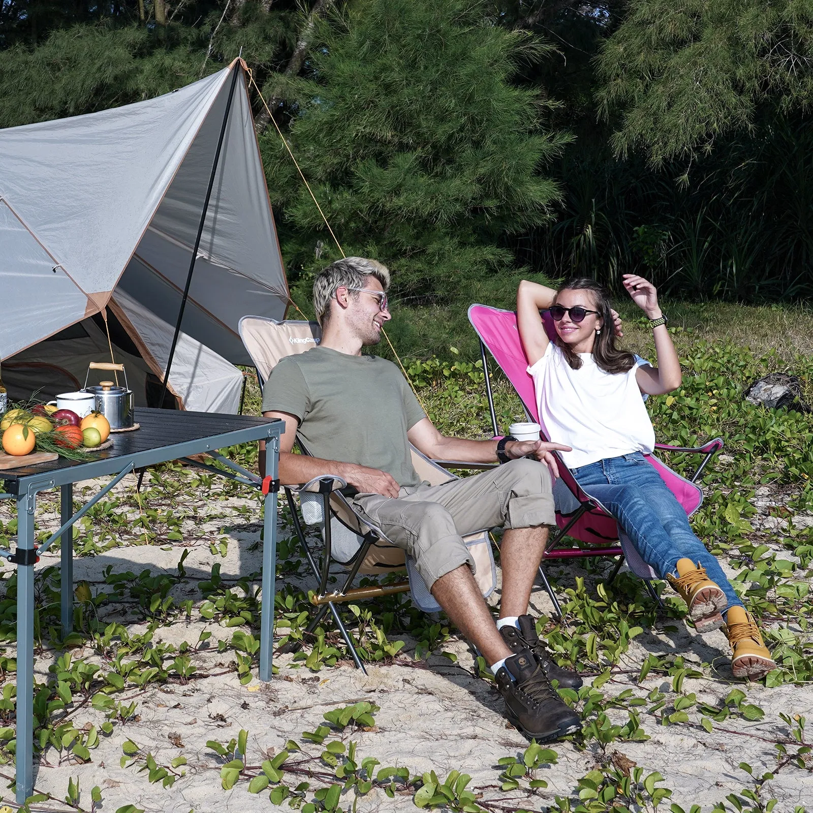 KingCamp Ultralight Folding Chair Camellia