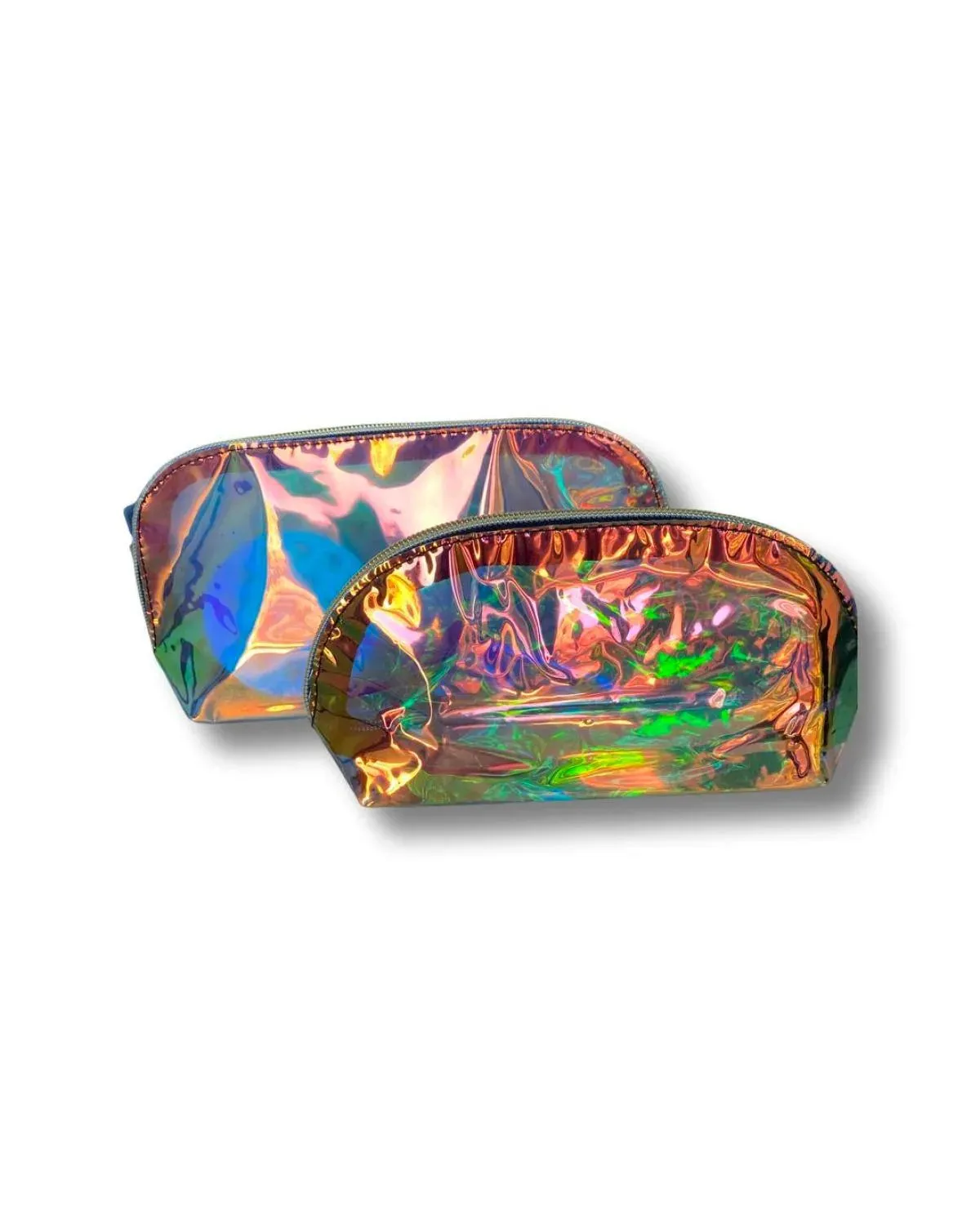 Kiss Me Jane Iridescent Makeup Bag Set of 2