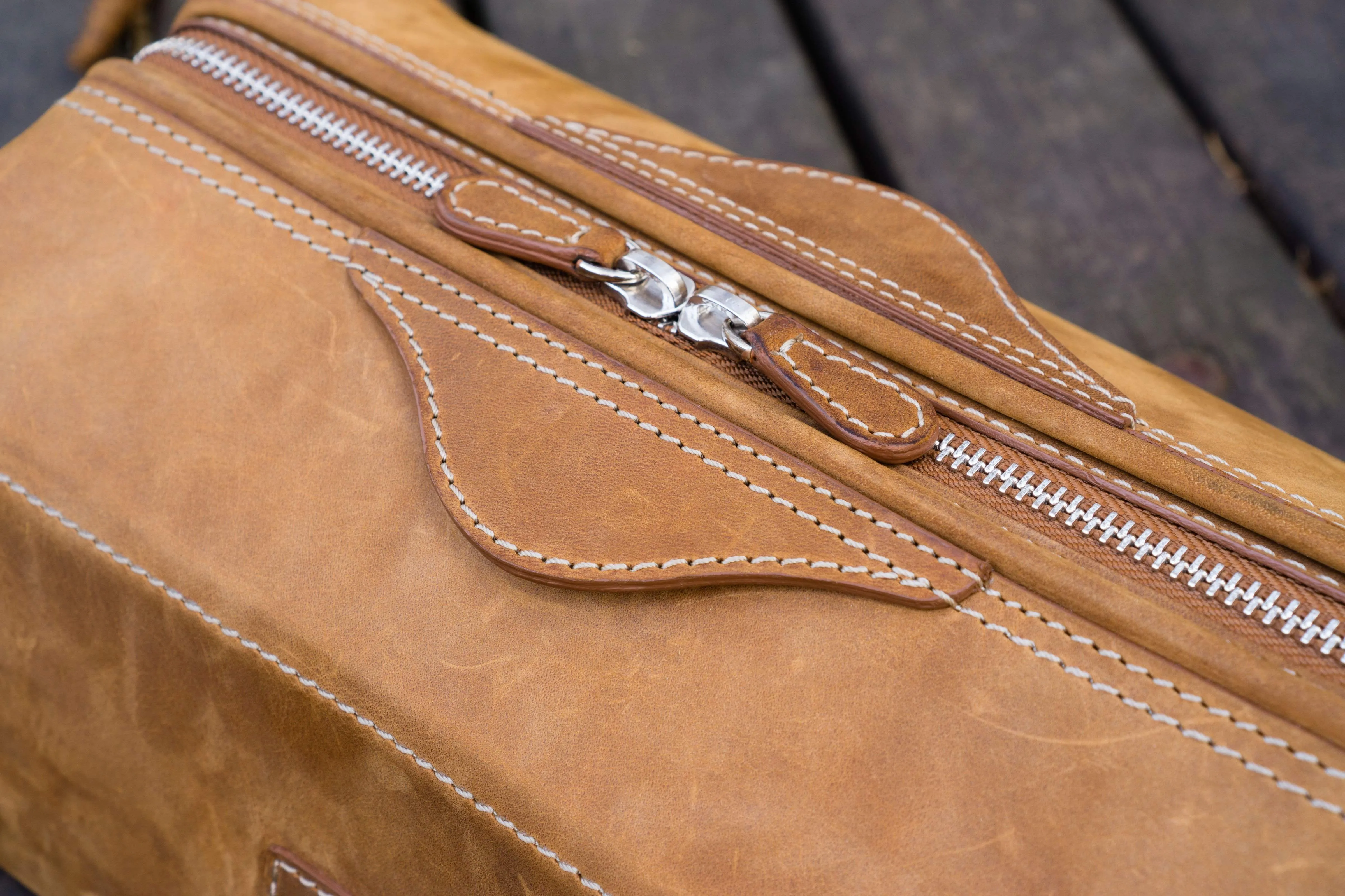 Leather Dopp Kit - Crazy Horse Brown