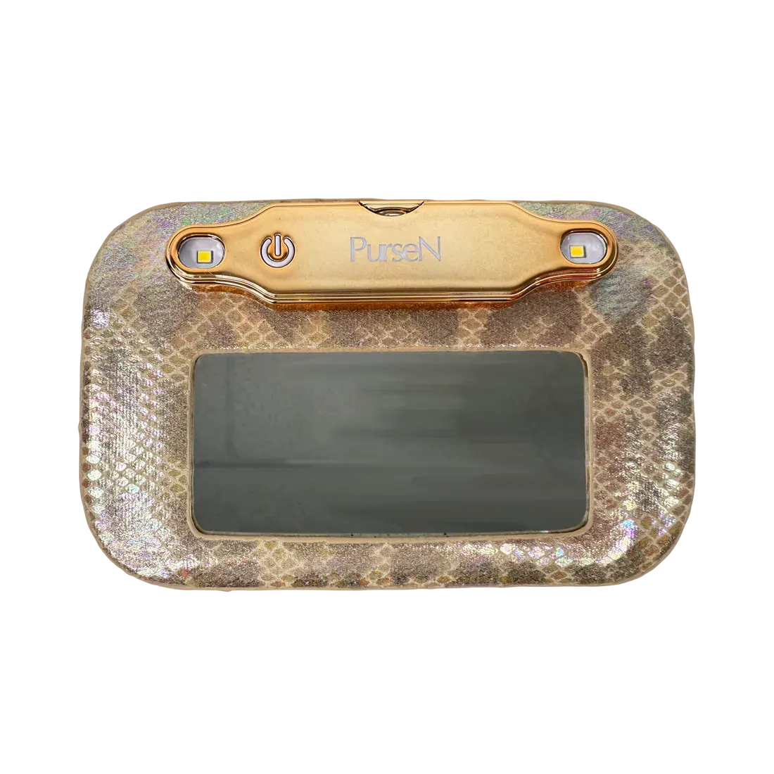 LITT Mini Lighted Mirror Case - Glimmer Leopard