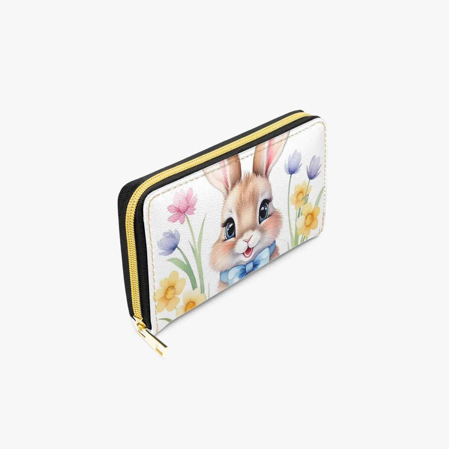 Long Type Zipper Purse, Rabbit, awd-647