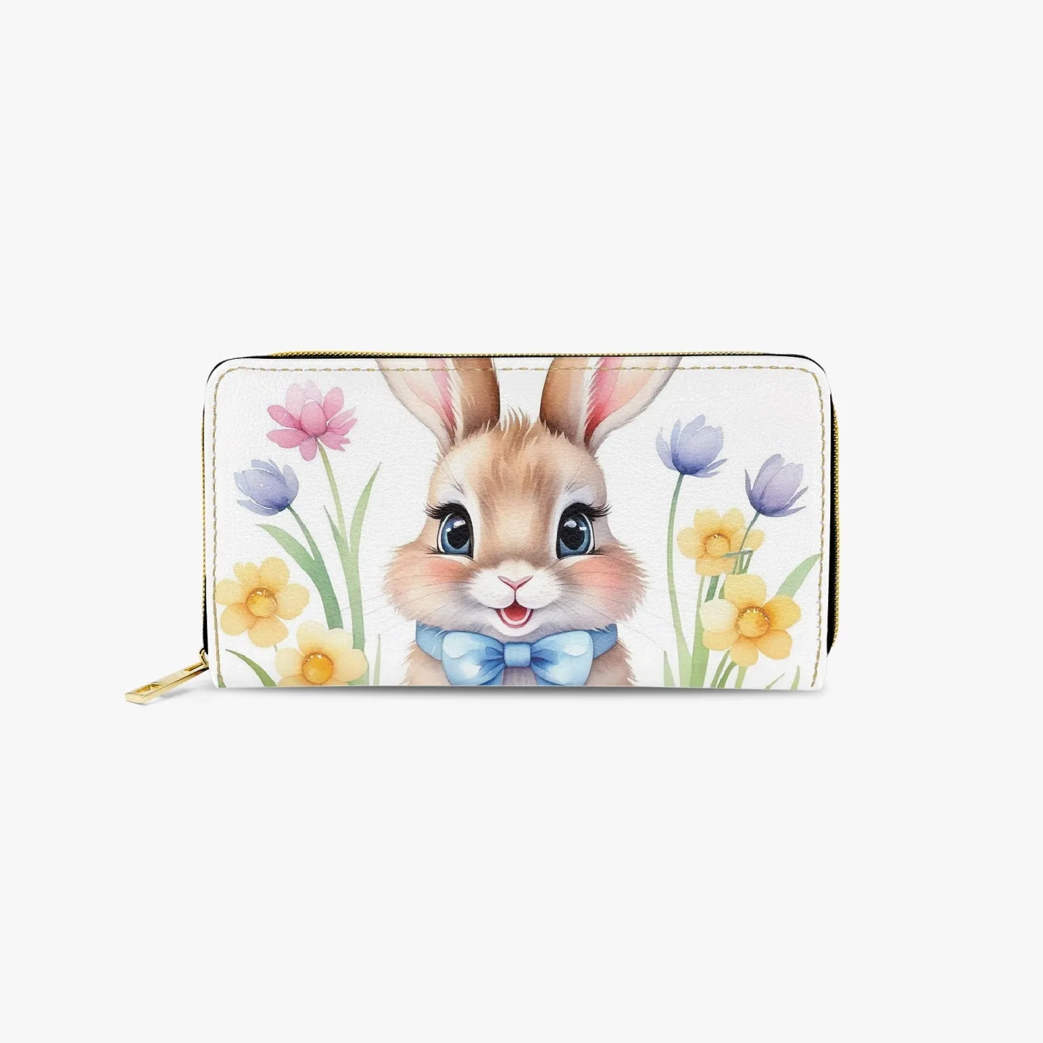 Long Type Zipper Purse, Rabbit, awd-647