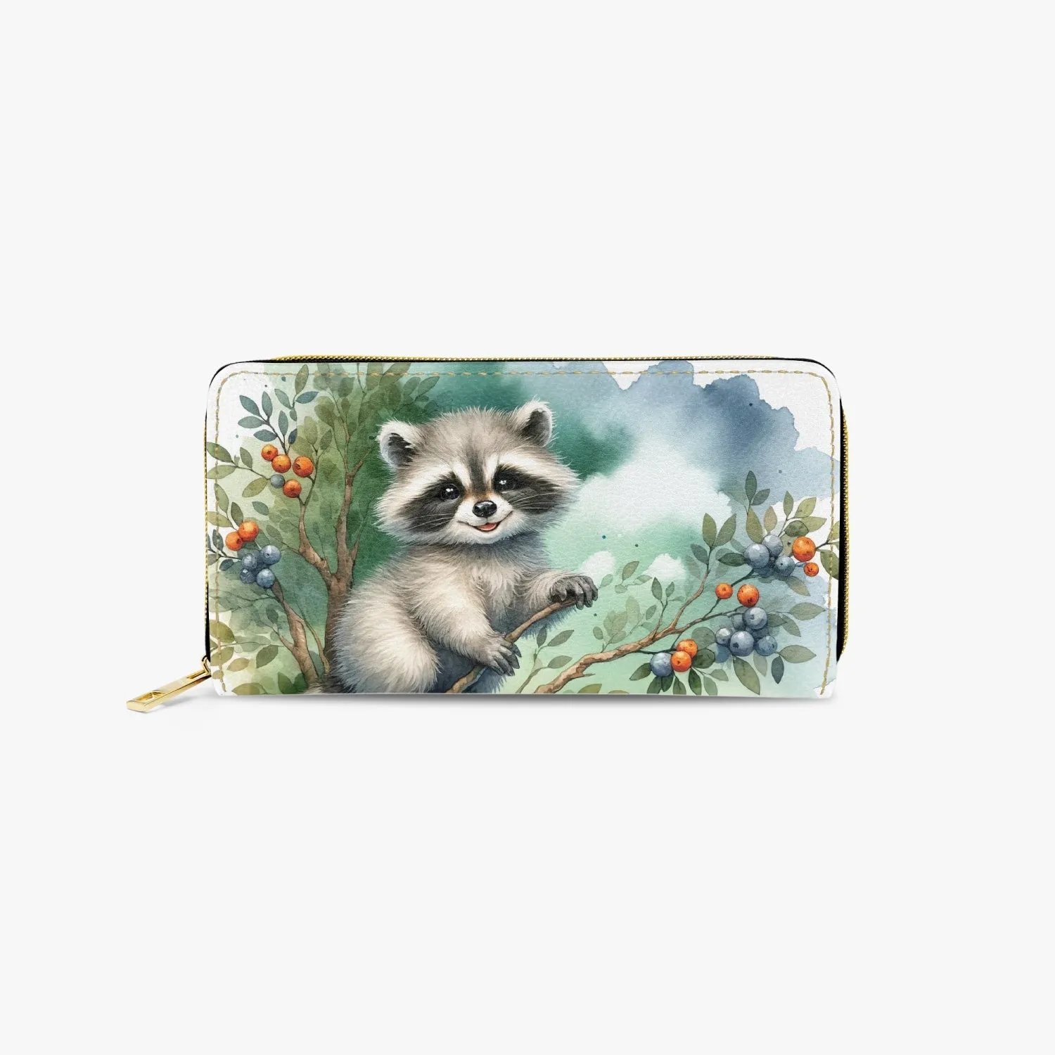 Long Type Zipper Purse - Racoon