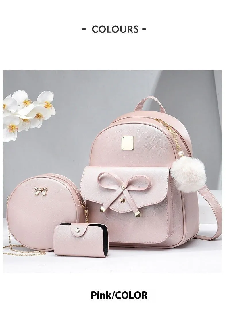 LovelyRLovely Women's All-match Casual Backpack Set