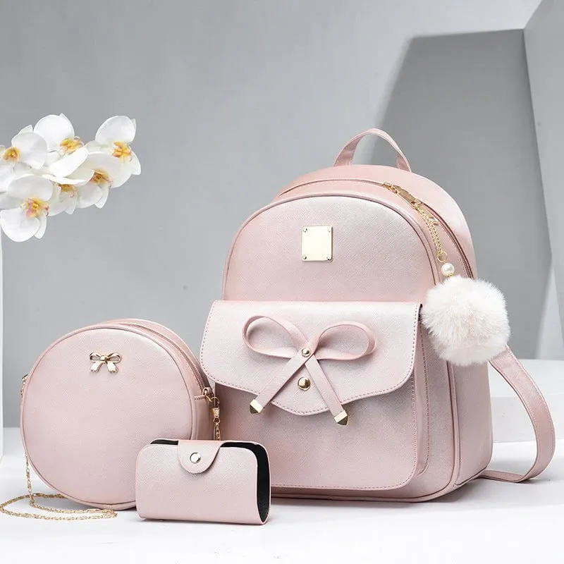 LovelyRLovely Women's All-match Casual Backpack Set