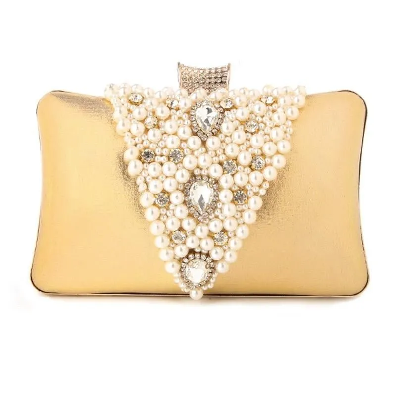 Luxy Moon Beaded Clutch Bags for Weddings Diamond