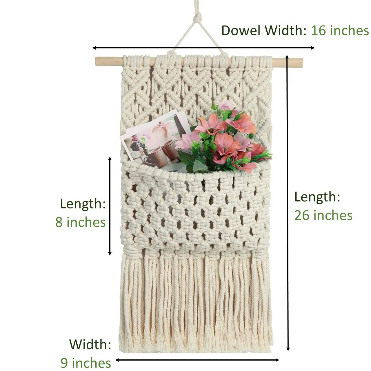 Macrame Storage Organizer