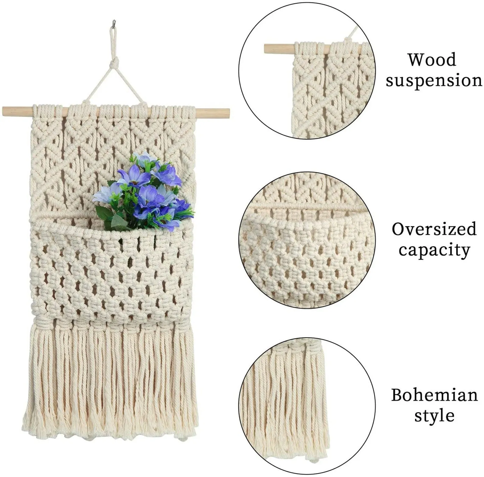 Macrame Storage Organizer