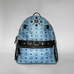 MCM Stark Studded Backpack Coated Canvas