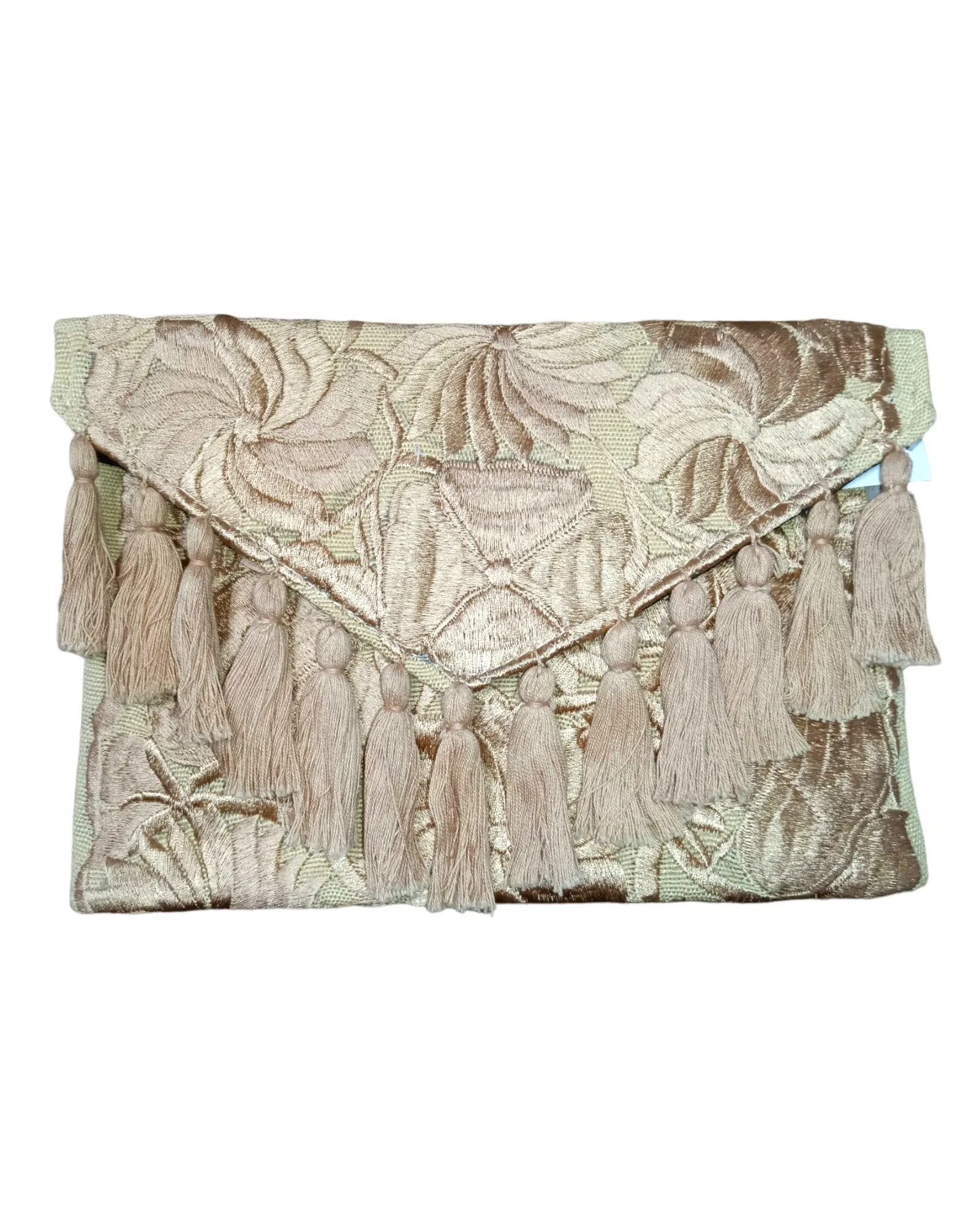 Mexican Embroidered Floral Clutch Bag