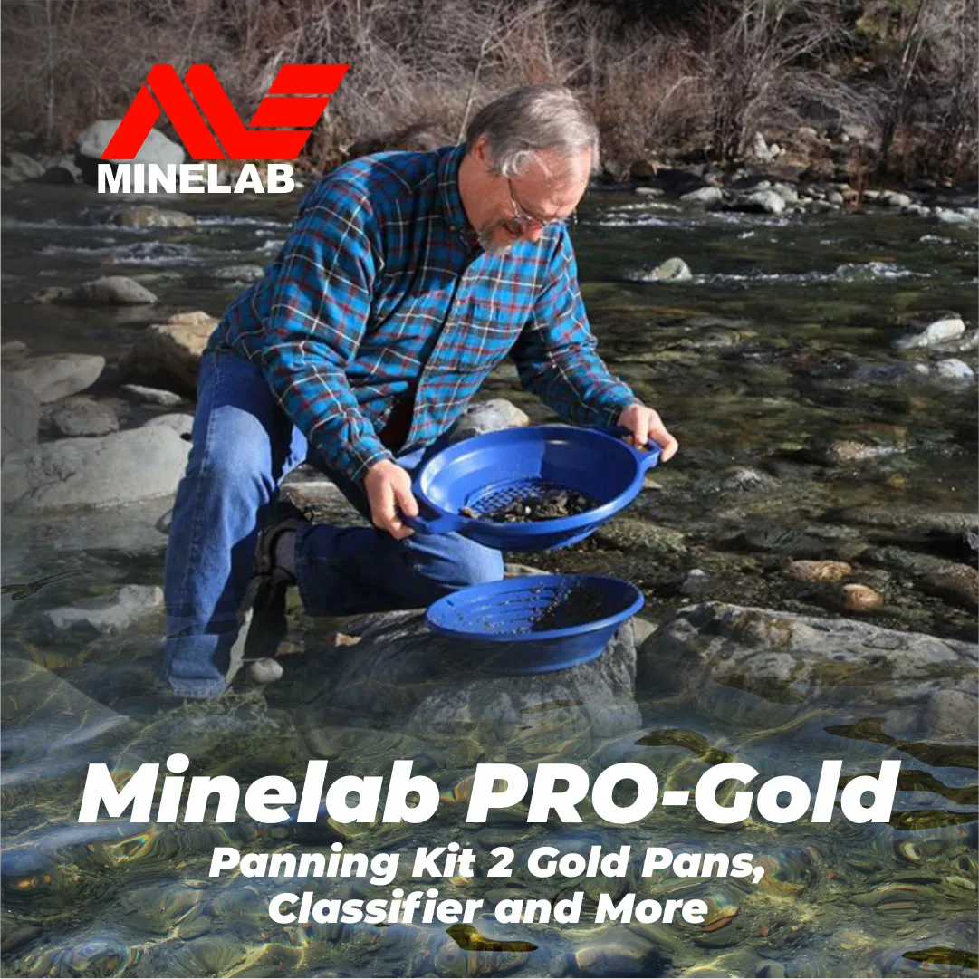 Minelab PRO-Gold Gold Panning Kit 2 Gold Pans, Classifier and More (3011-0325)