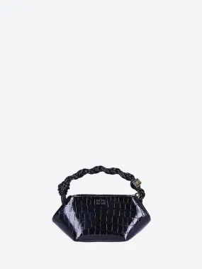 Mini patent croco ganni bou bag