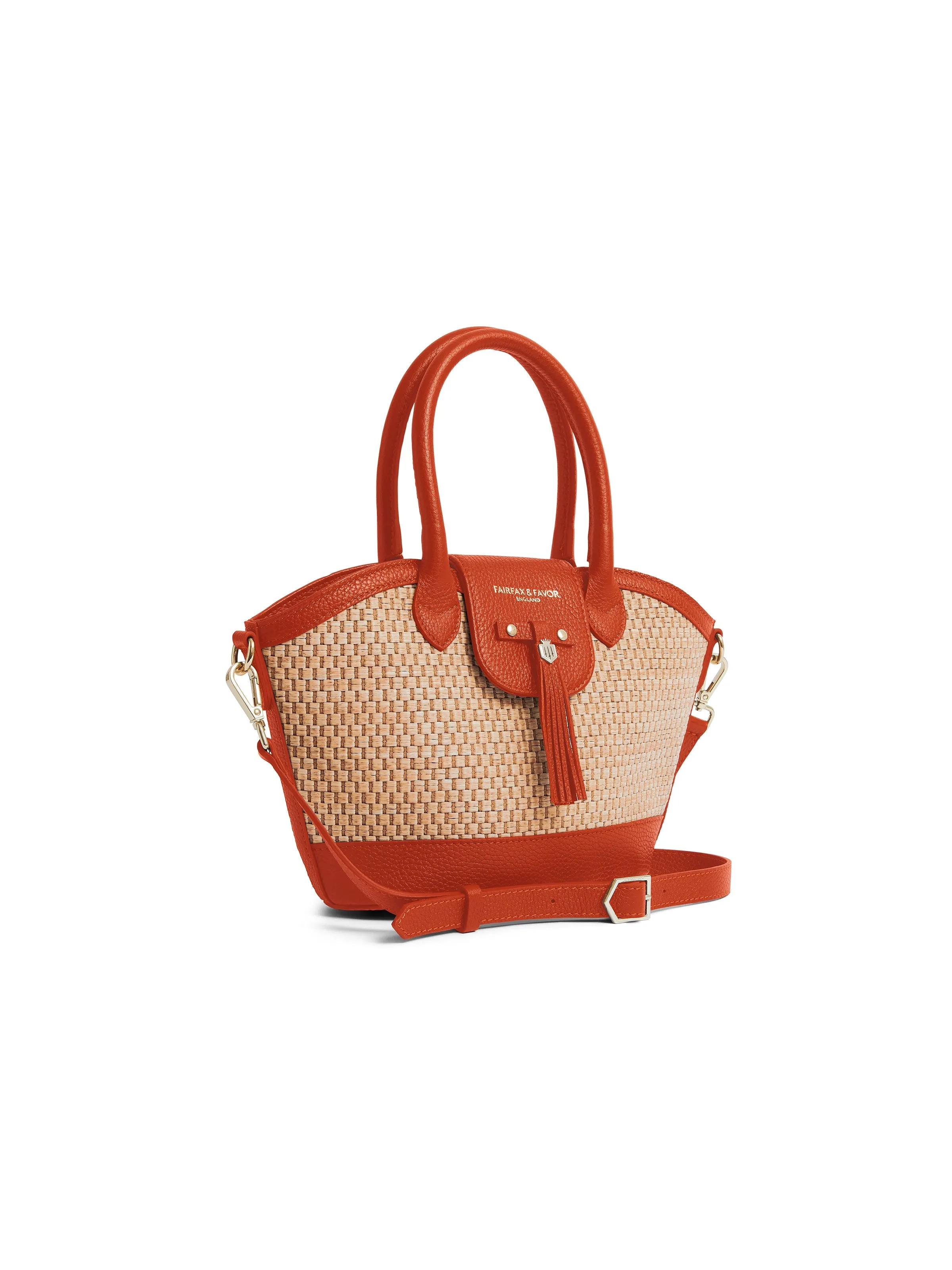 Mini Windsor Basket Bag - Sunset Orange