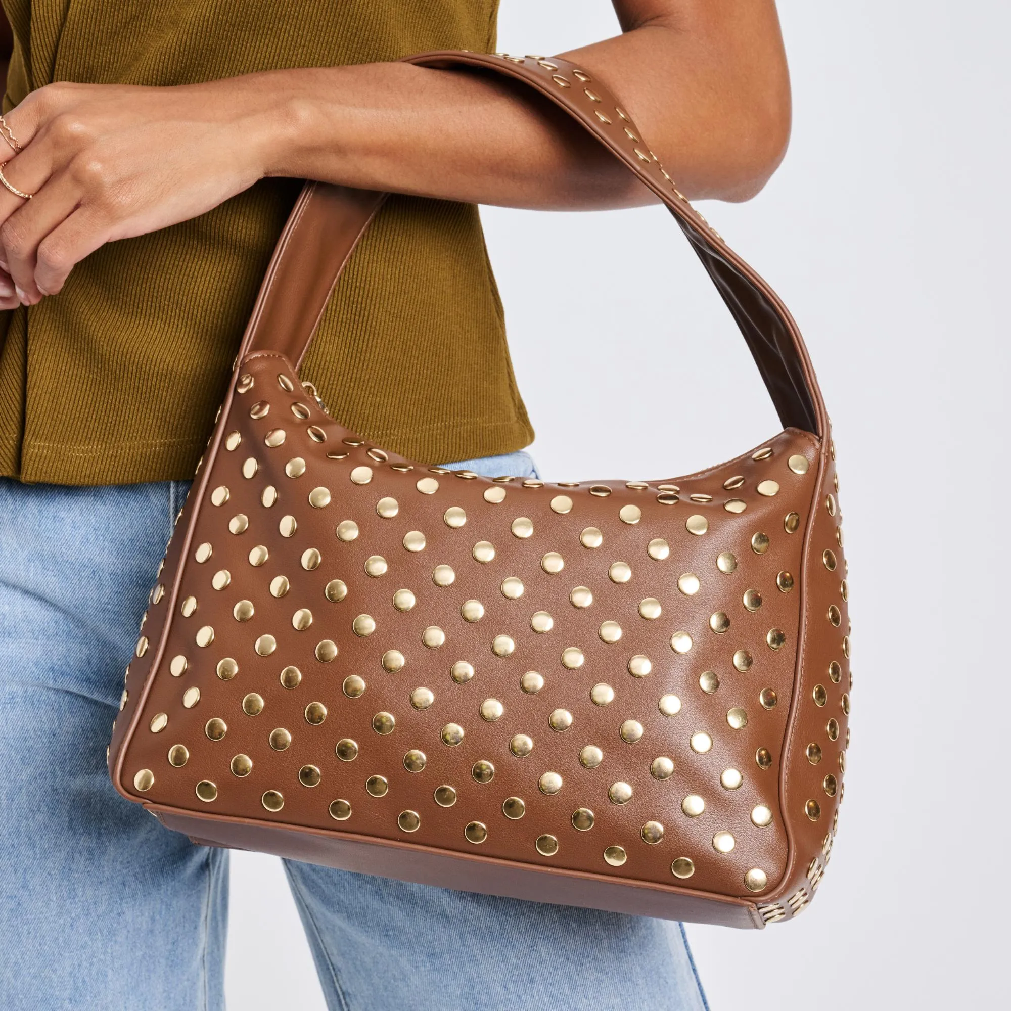 MODA LUXE Rebel Studded Shoulder Bag - More Colors Available