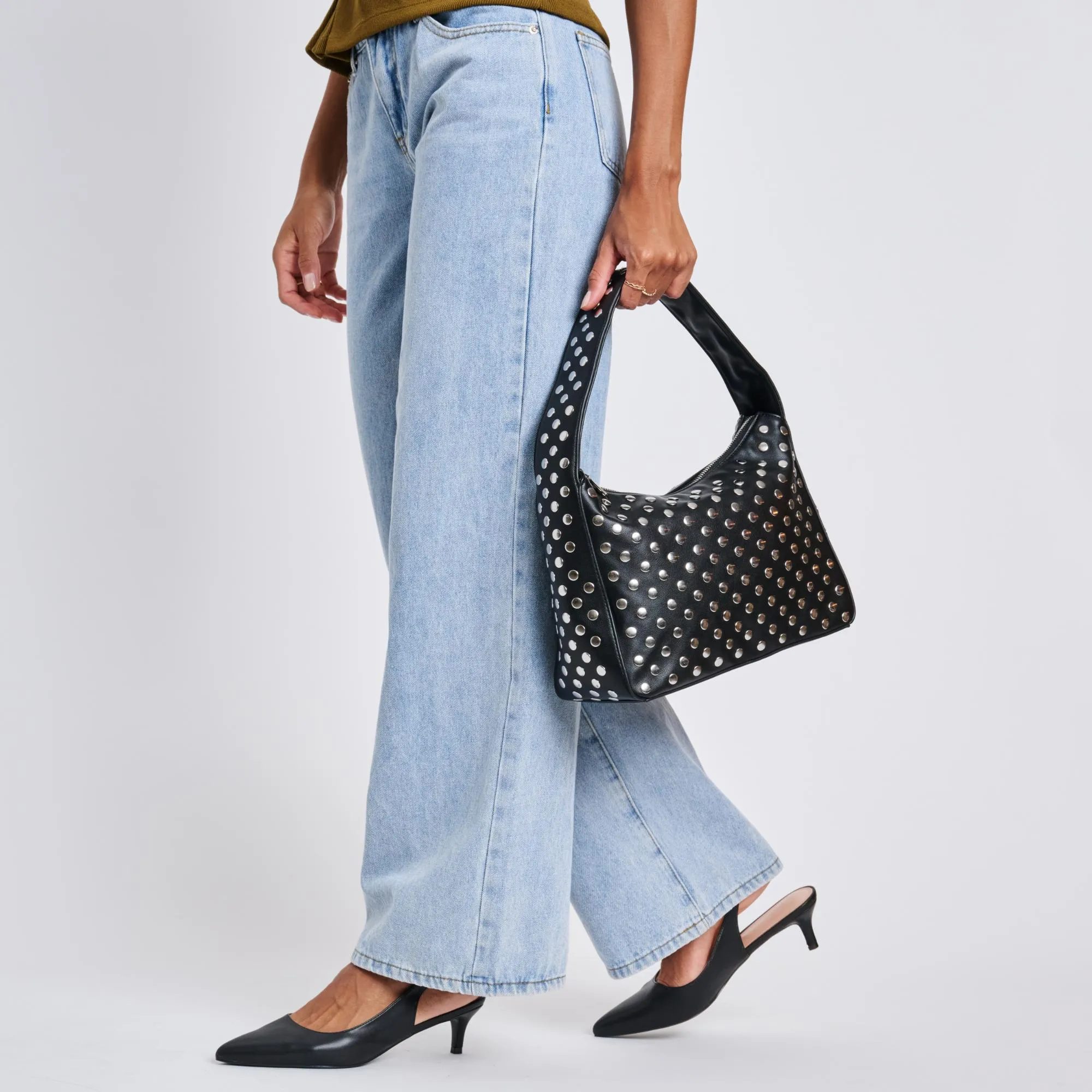 MODA LUXE Rebel Studded Shoulder Bag - More Colors Available