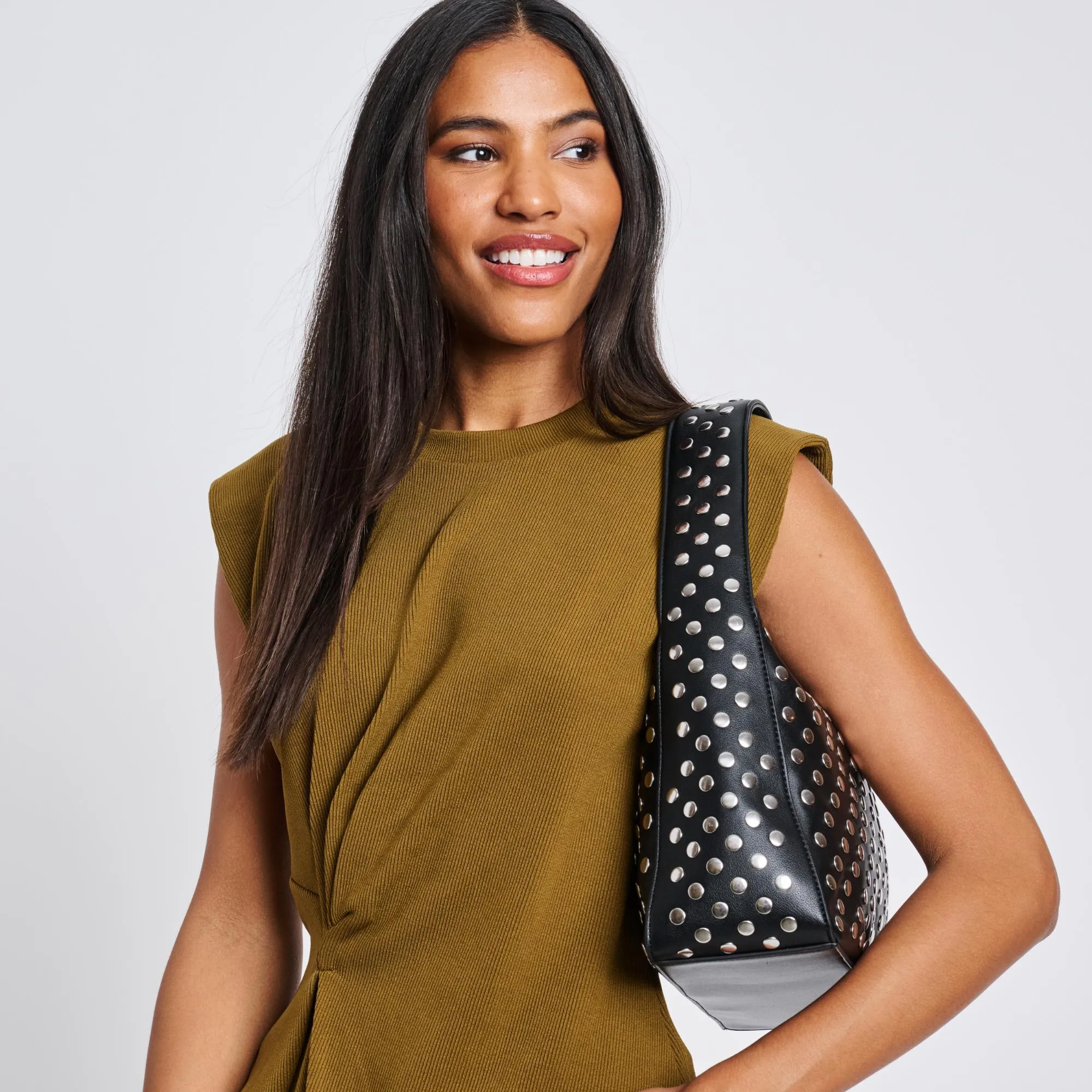 MODA LUXE Rebel Studded Shoulder Bag - More Colors Available