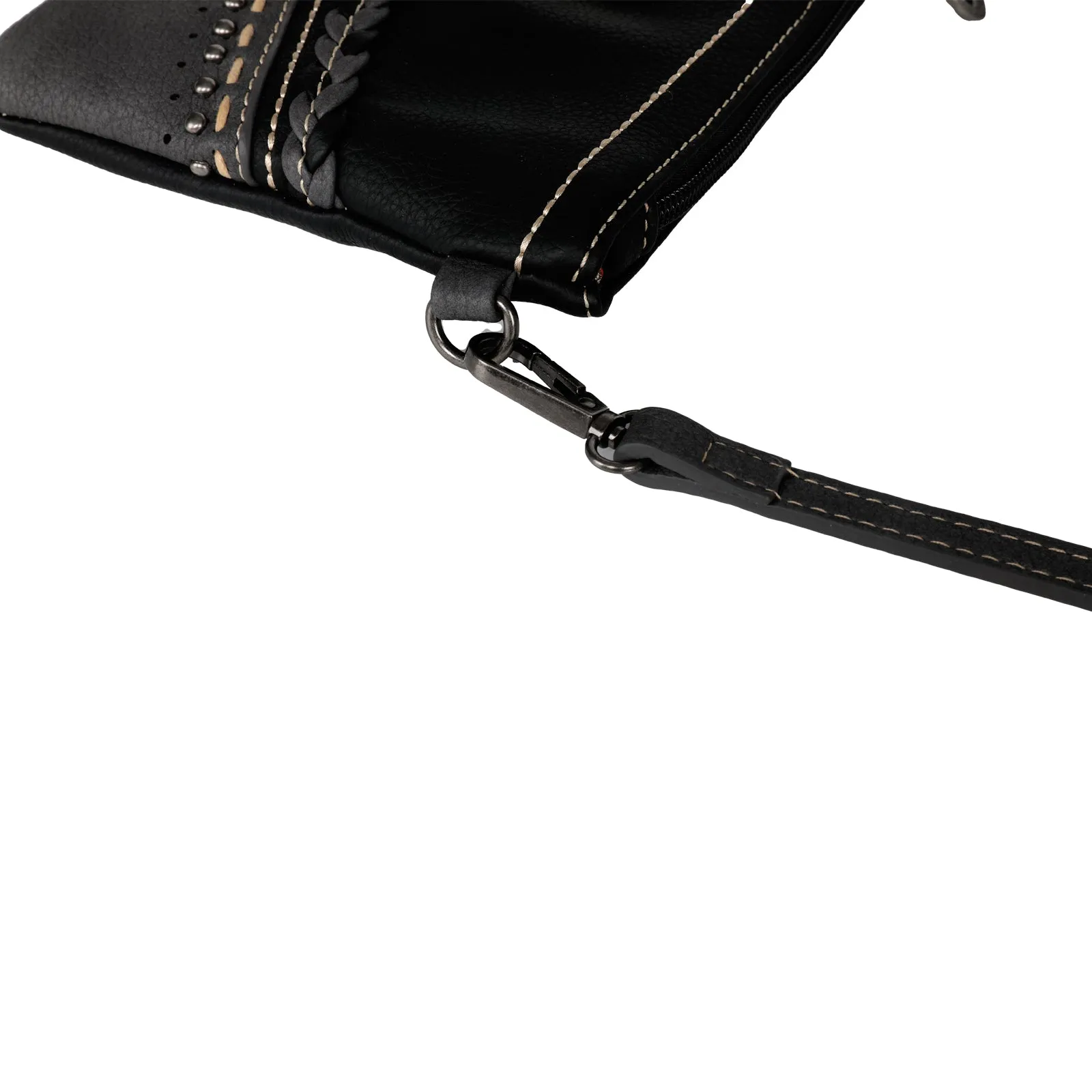 Montana West Stone Concho Crossbody Clutch