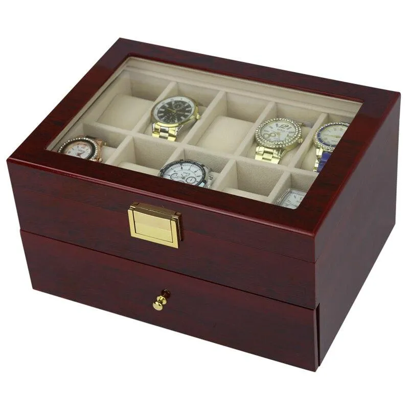 Moreno Wooden Watch Box Organizer 2-20 Slots