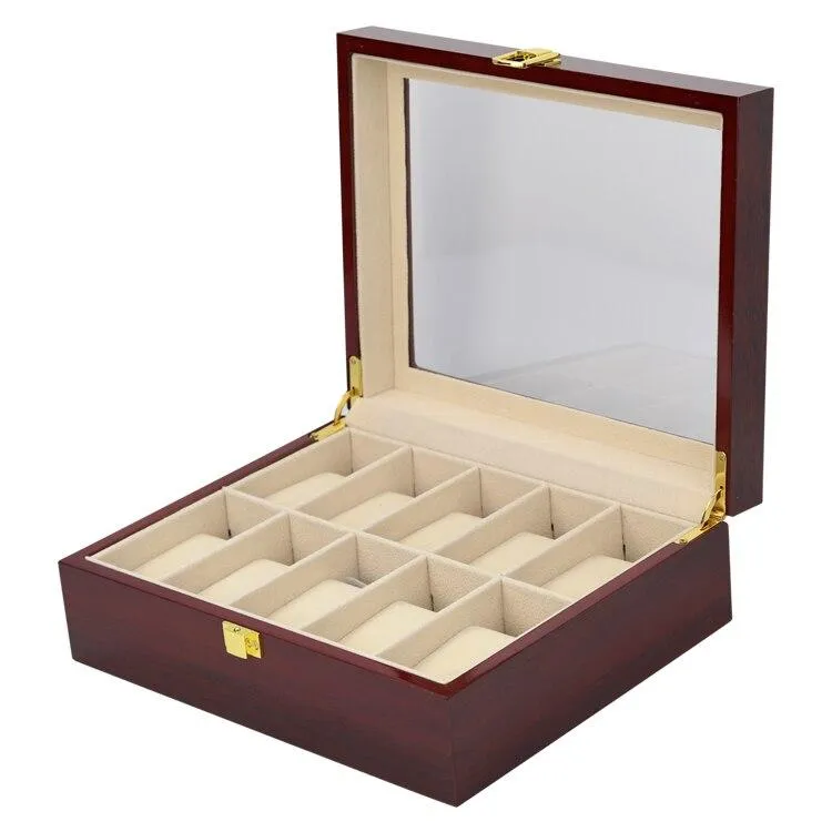 Moreno Wooden Watch Box Organizer 2-20 Slots