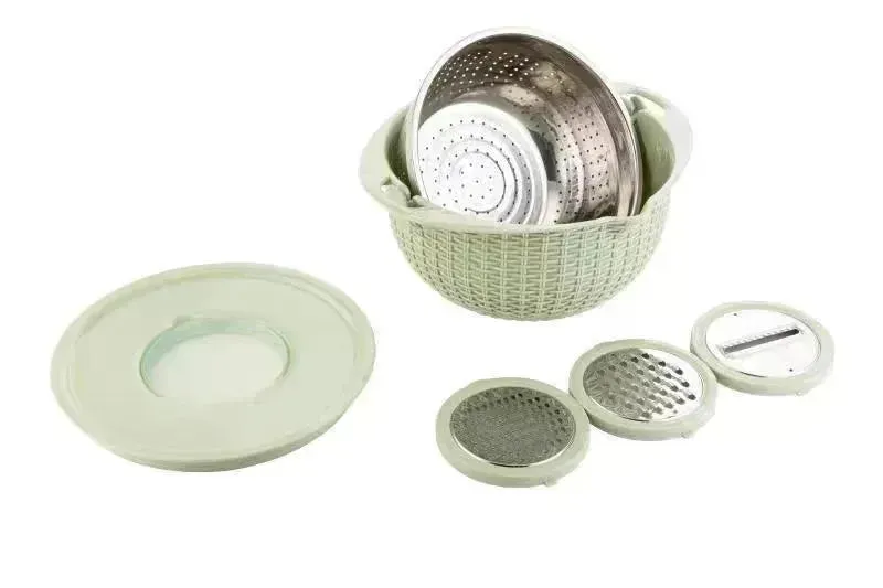 Multifunctional Kitchen Creative Household Rotating Washing Basket