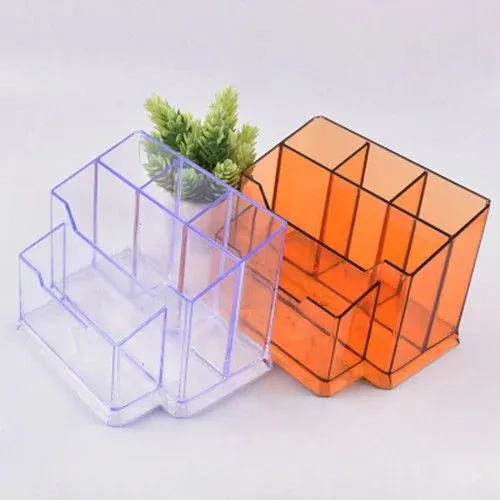 Multifunctional Transparent Acrylic Pen Holder