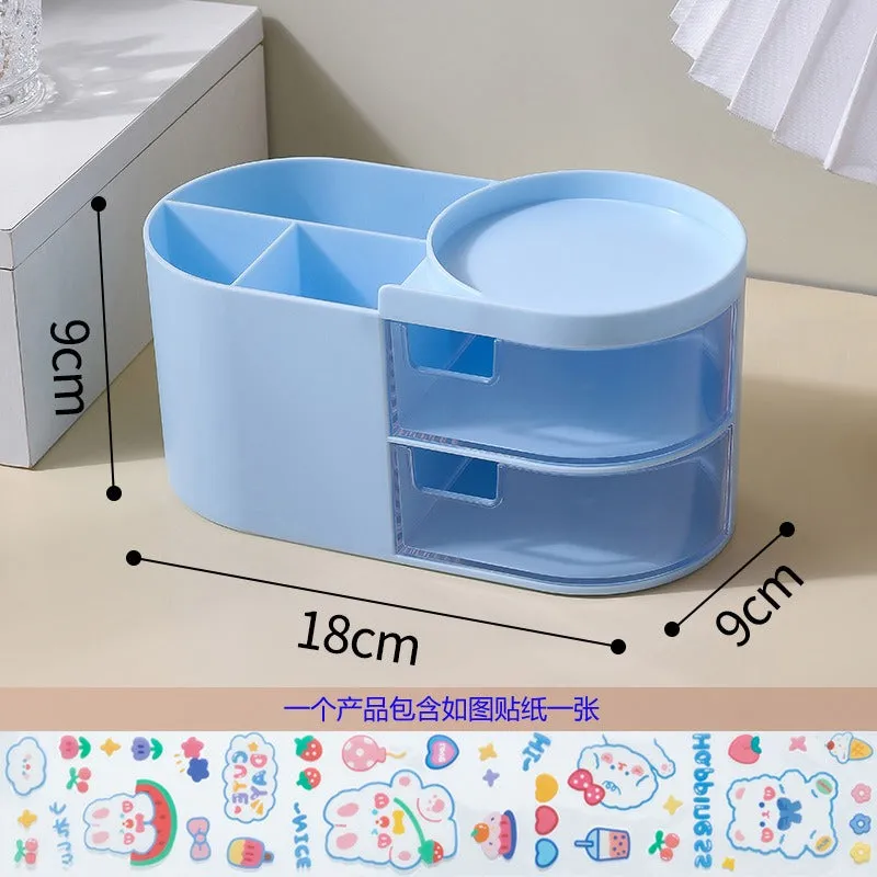 Multiple Compartments Cosmetic and Stationery Storage Box