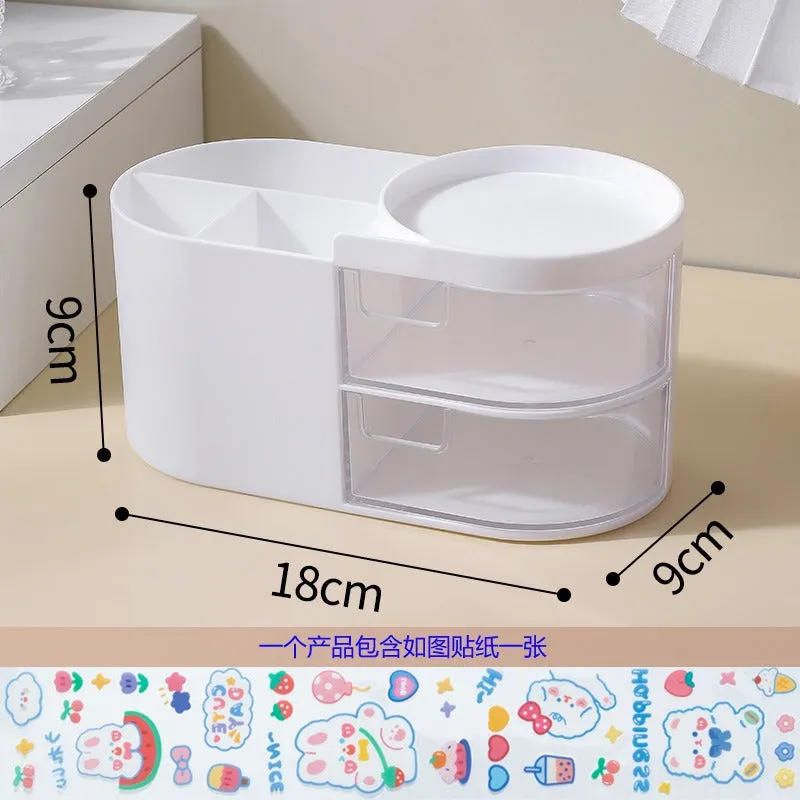 Multiple Compartments Cosmetic and Stationery Storage Box