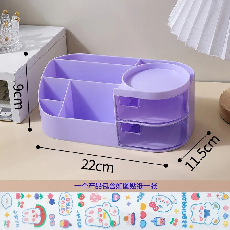 Multiple Compartments Cosmetic and Stationery Storage Box