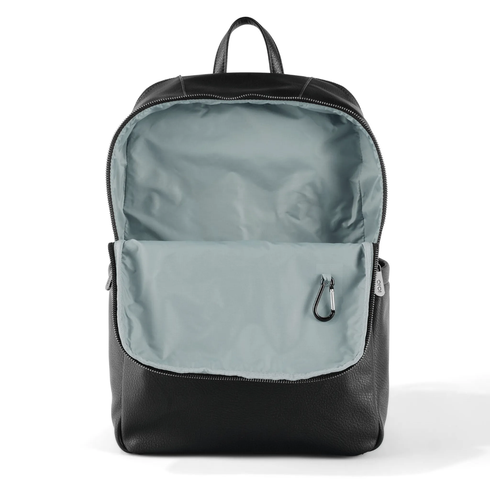 Multitasker Nappy Backpack - Black Vegan Leather