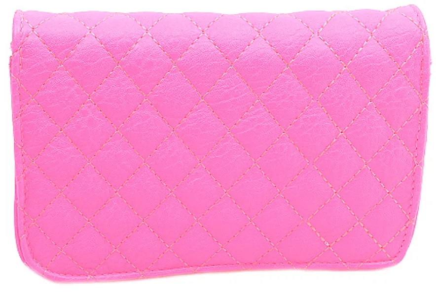 Neon Pink Quilted Bag