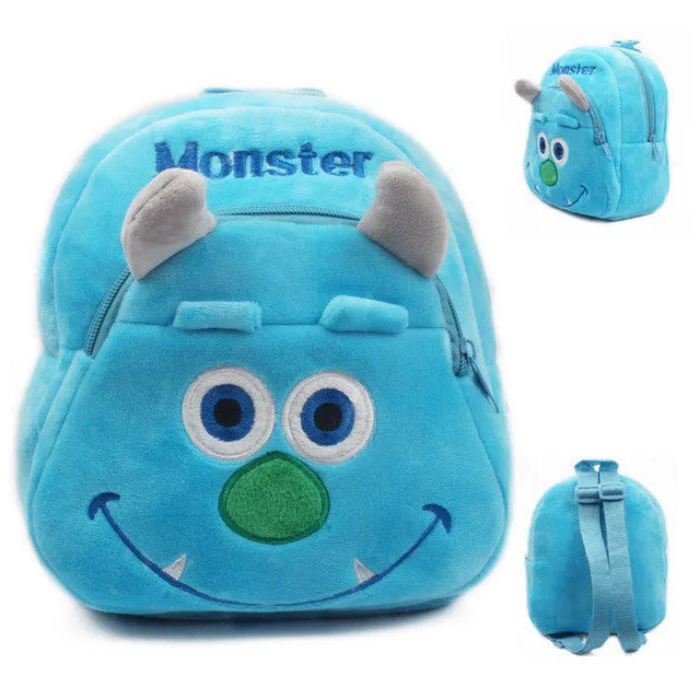 New cute kids school bag cartoon mini plush backpack toy for kindergarten boy girl baby Children's gift student lovely schoolbag