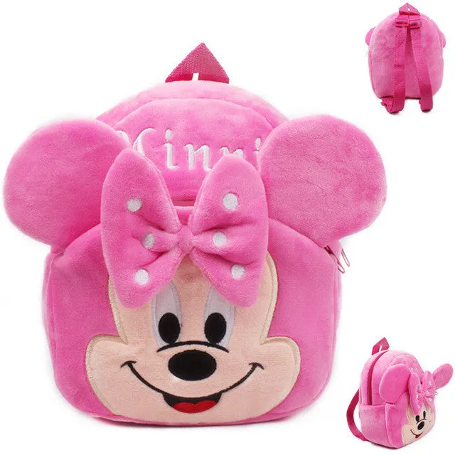 New cute kids school bag cartoon mini plush backpack toy for kindergarten boy girl baby Children's gift student lovely schoolbag