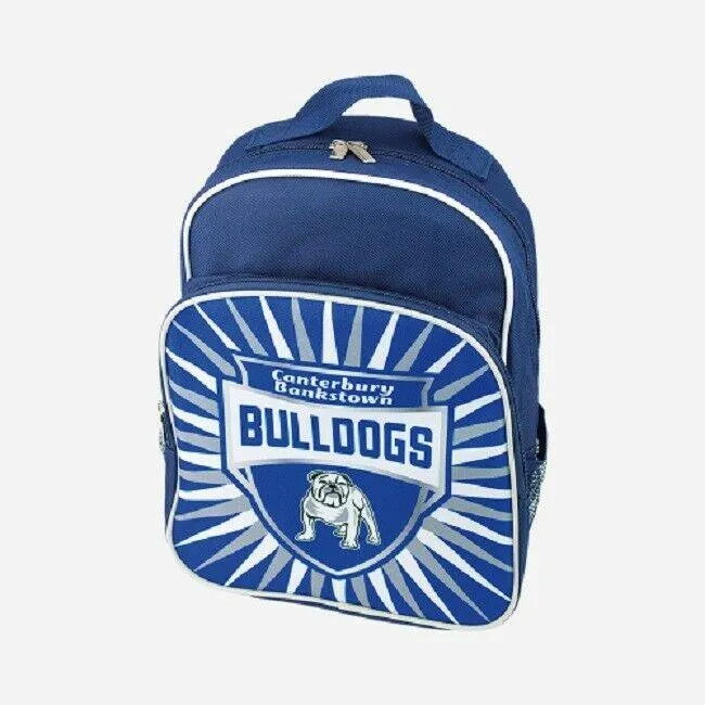 NRL Shield Backpack - Canterbury Bulldogs - Kids Bag - School Back Pack