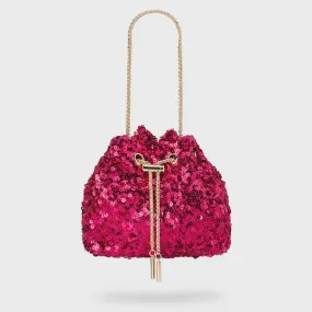 OB4818 ILANA SEQUIN DRAWSTRING BAG