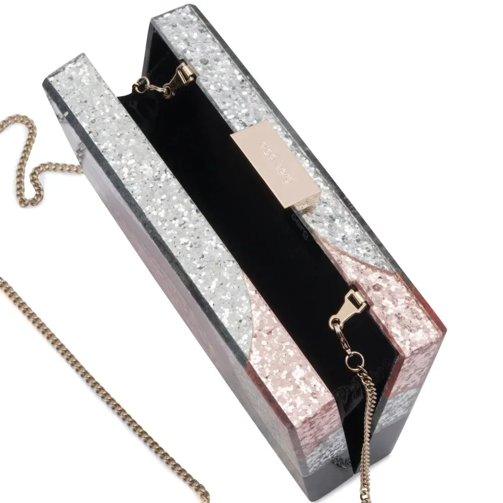 OB8240 PARIS WAVEY ACRYLIC CLUTCH