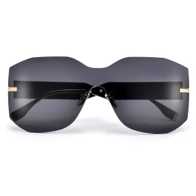 One Piece Lens Thick Bold Oversize Shields