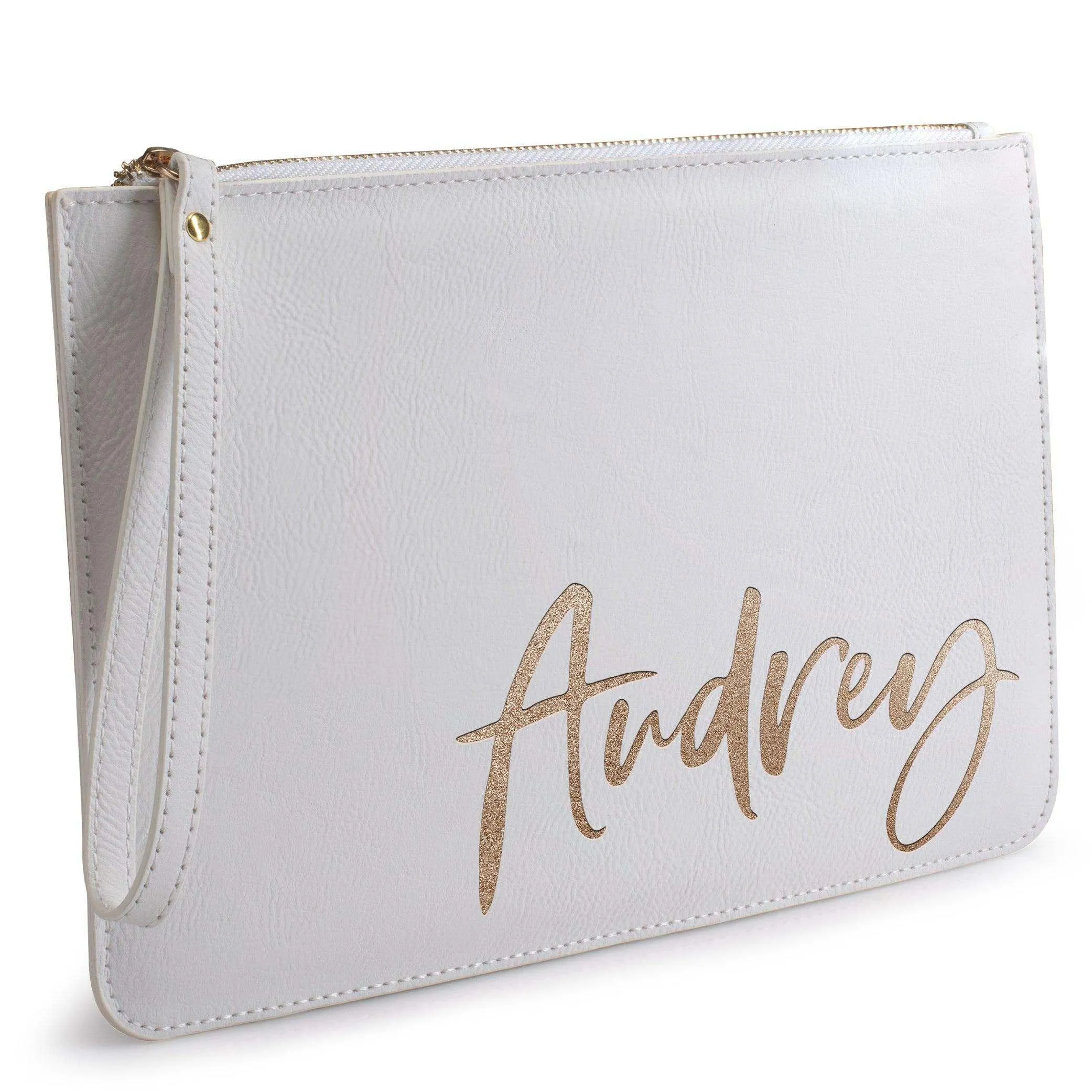 Personalized Clutch Purses-Leather Make Up Bag