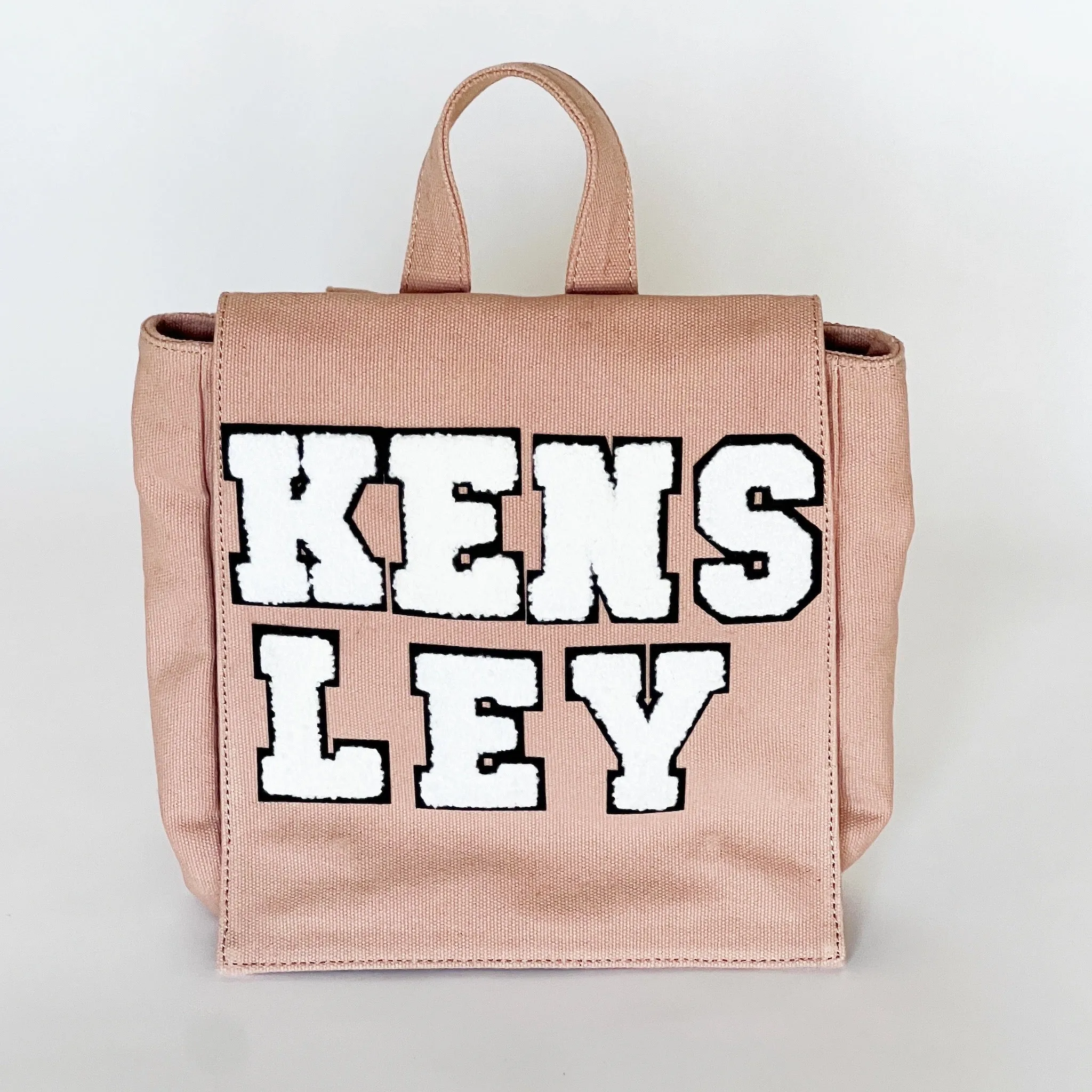 Personalized Kids Bag - Custom Mini Backpack w/Varsity Letters