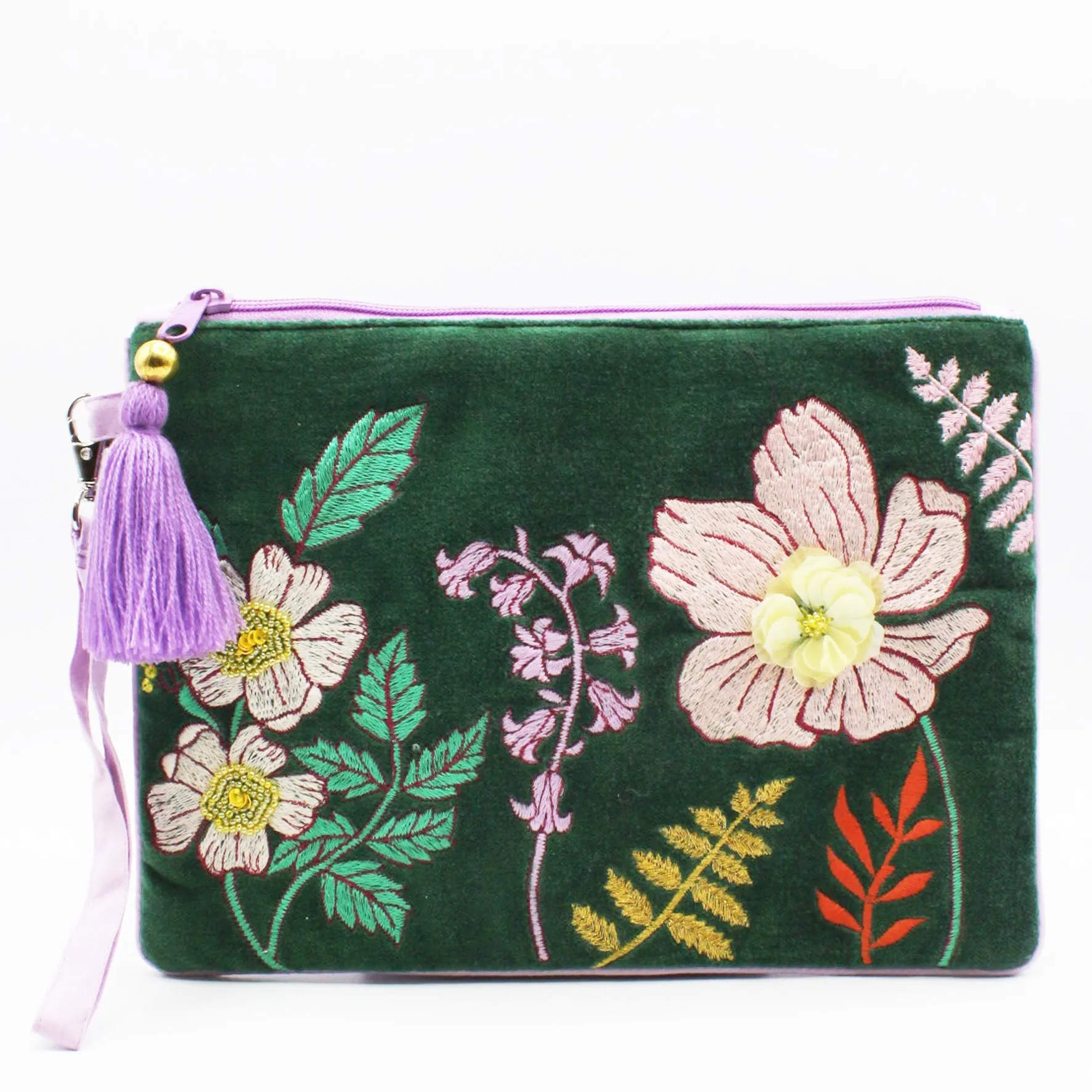 Posy Teal Clutch Bag