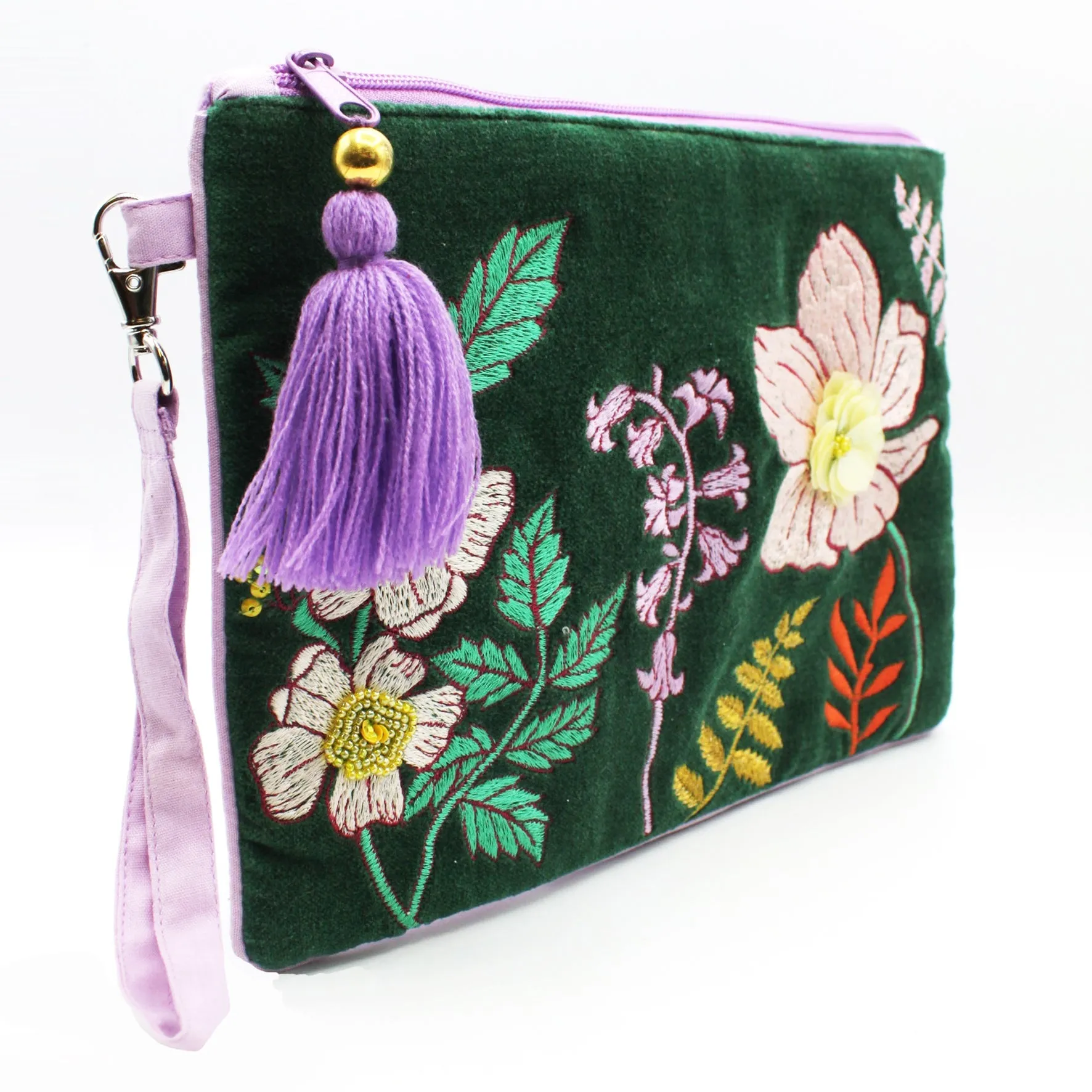 Posy Teal Clutch Bag