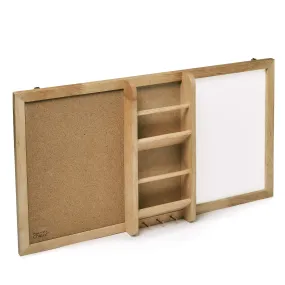 Prosumer's Choice Entryway Cork Bulletin Board and Mail Organizer with Key and Jewelry