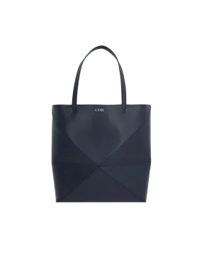 Puzzle Fold Leather Tote