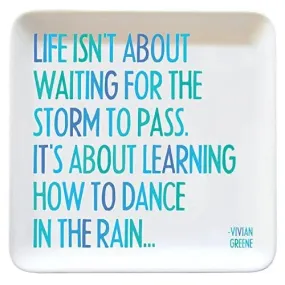 "Dance in the rain" Trinket Dish