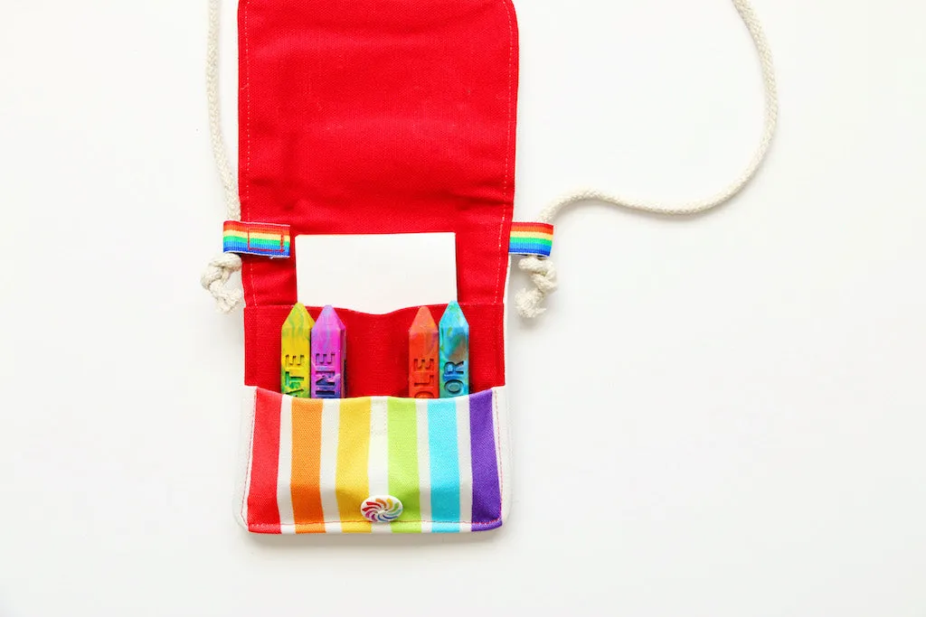 Rainbow Crayon Purse | "Such a cute rainbow bag for my little girl!"