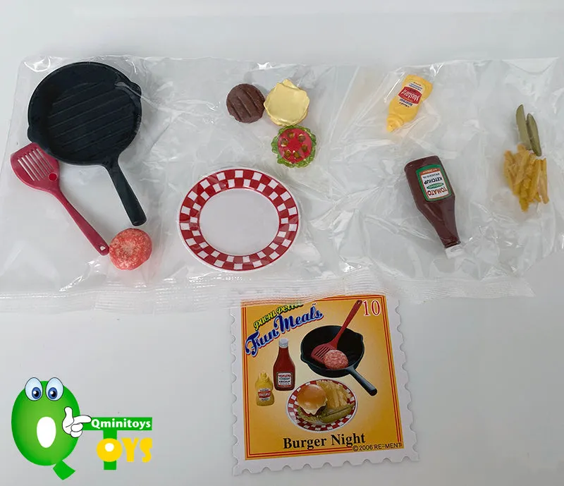 Rare 2006 Re-Ment Fun Meals Full Set of 10 pcs <Free Shipping>