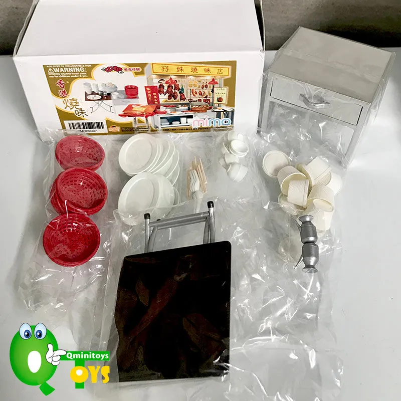 Rare 2007 Mimo Roast Meat Siu Mei Barbecued Meats Shop Full Set : Food Stall, 2 Scenes and Food Set 10pcs