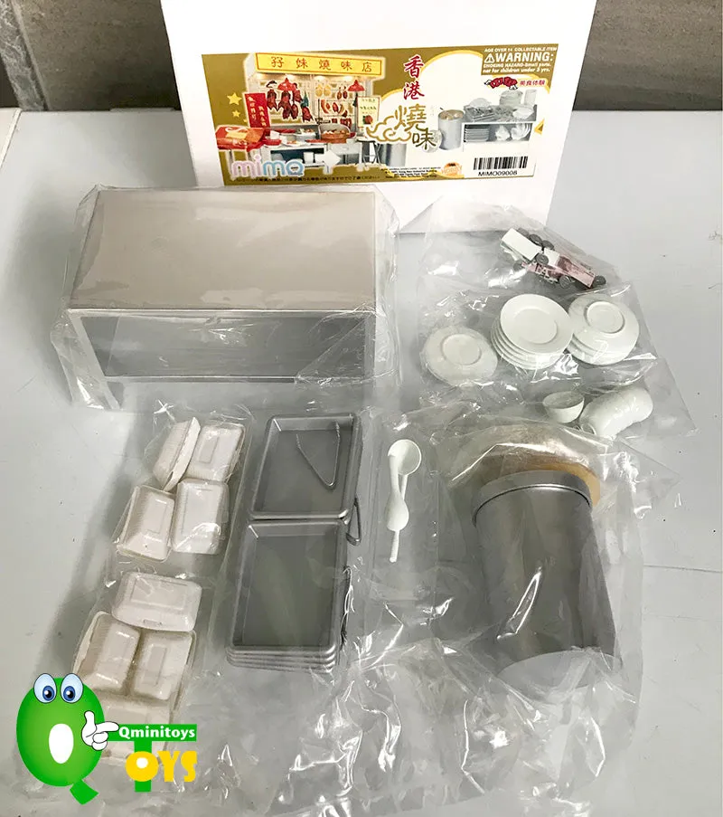 Rare 2007 Mimo Roast Meat Siu Mei Barbecued Meats Shop Full Set : Food Stall, 2 Scenes and Food Set 10pcs