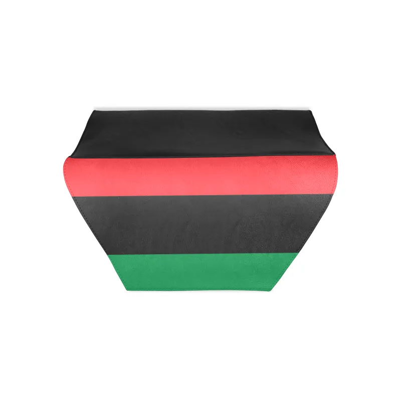 RBG Pan African Flag Leather Clutch Bag