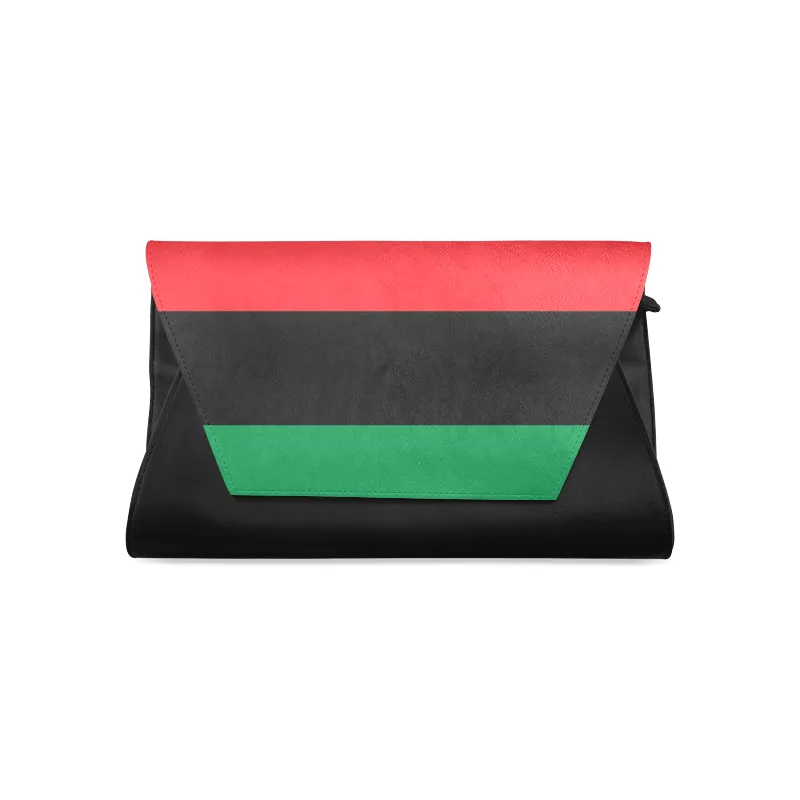 RBG Pan African Flag Leather Clutch Bag