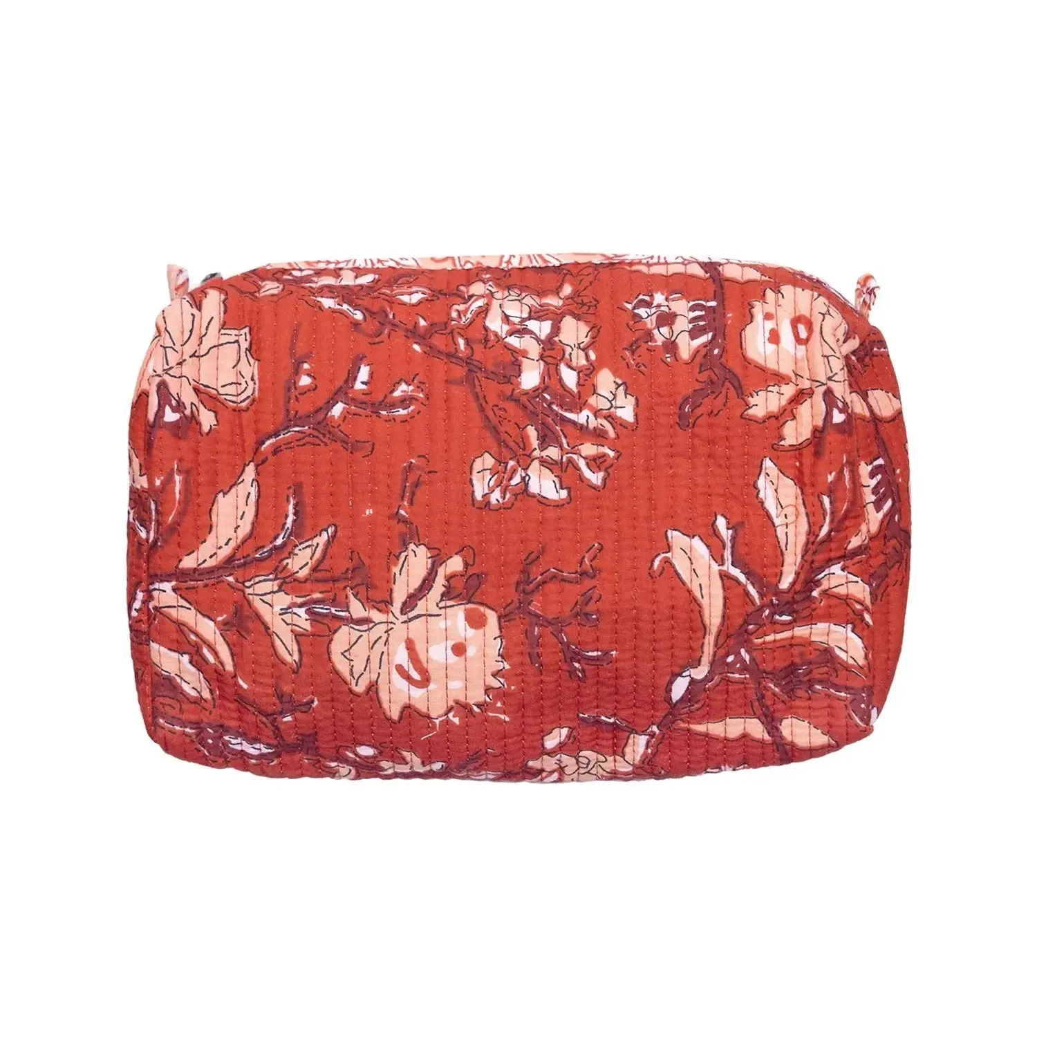 Red Rubra Cotton Wash Bag